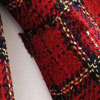 Red Stile Plaid Blazer