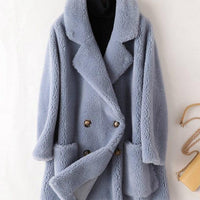 Angela Australian Wool Coat&Real Fur