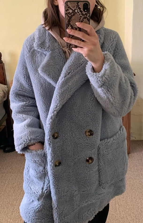 Angela Australian Wool Coat&Real Fur