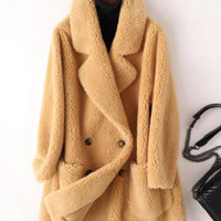 Angela Australian Wool Coat&Real Fur