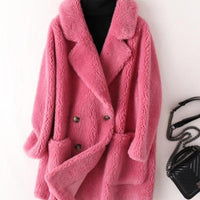 Angela Australian Wool Coat&Real Fur