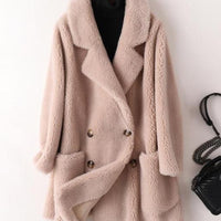 Angela Australian Wool Coat&Real Fur