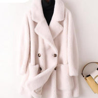 Angela Australian Wool Coat&Real Fur