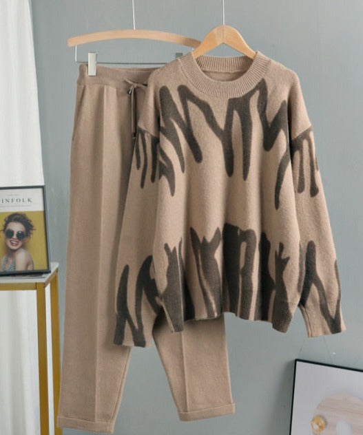 Cozy Warm Knitted Two Piece Set&Suit Oversized