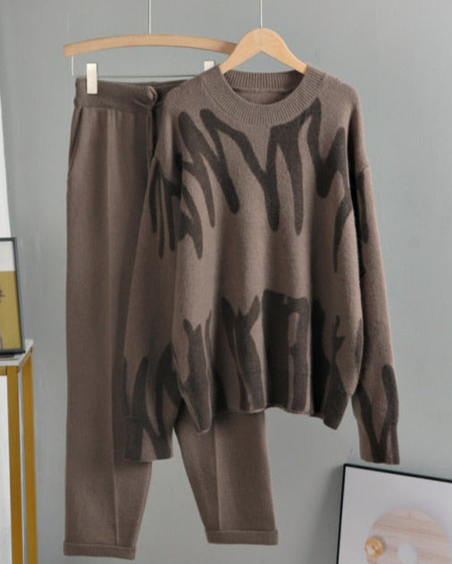 Cozy Warm Knitted Two Piece Set&Suit Oversized