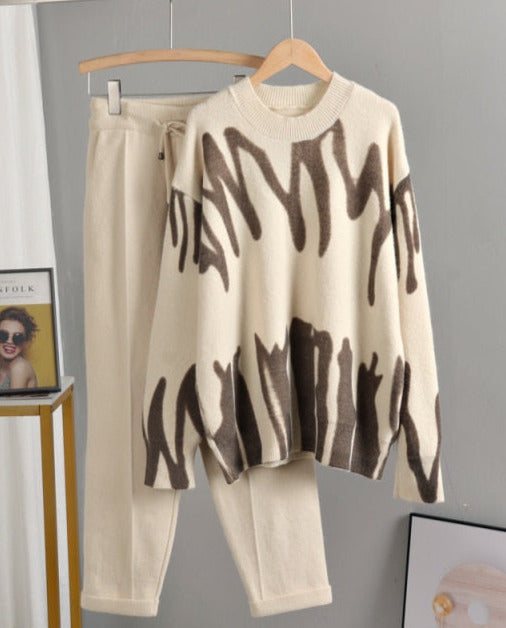 Cozy Warm Knitted Two Piece Set&Suit Oversized