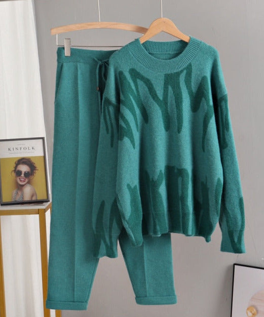 Cozy Warm Knitted Two Piece Set&Suit Oversized