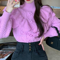 Amely Ruffled Floral Knitted Sweater