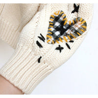 Luisa Warm Knitted Sweater&Embroidery