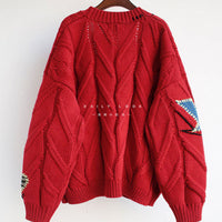 Luisa Warm Knitted Sweater&Embroidery