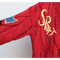 Luisa Warm Knitted Sweater&Embroidery