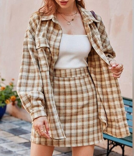 Francesca Loose Mini Skirt Suit