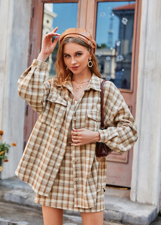 Francesca Loose Mini Skirt Suit