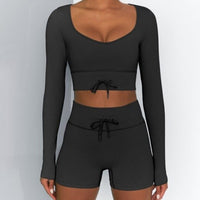 Linda 2 Pieces Set Crop Top&Shorts