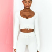Linda 2 Pieces Set Crop Top&Shorts