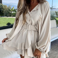 Juliette Cascading Ruffle Dress