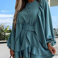 Juliette Cascading Ruffle Dress