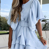 Juliette Cascading Ruffle Dress