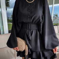 Juliette Cascading Ruffle Dress