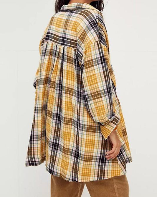 Leah Plaid Print Shirt