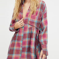 Leah Plaid Print Shirt