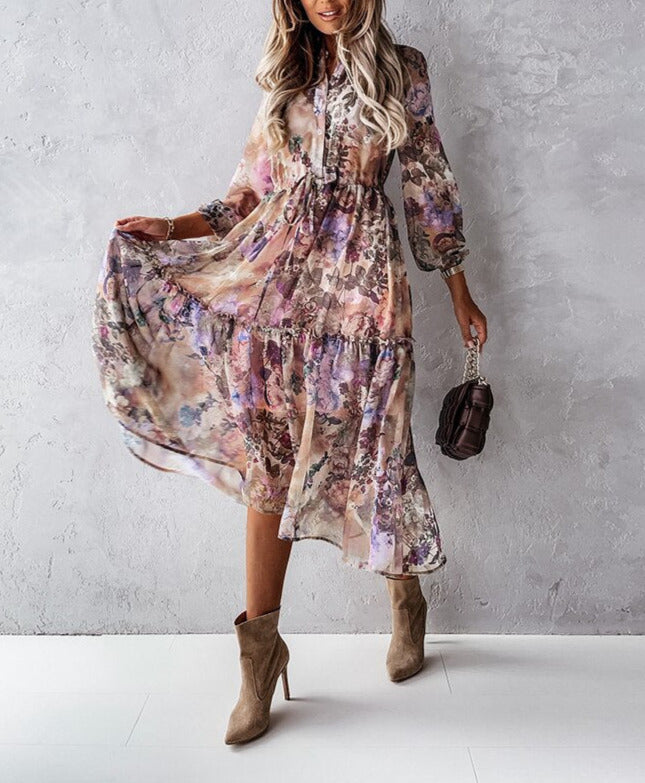 Eva Vintage Maxi Dress