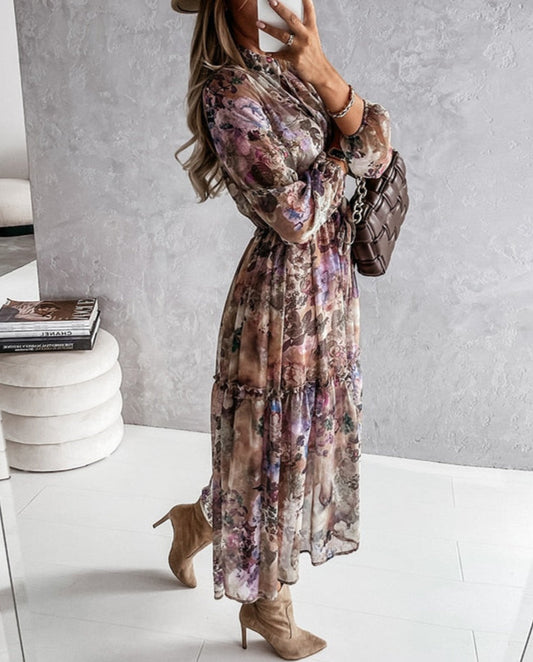 Eva Vintage Maxi Dress