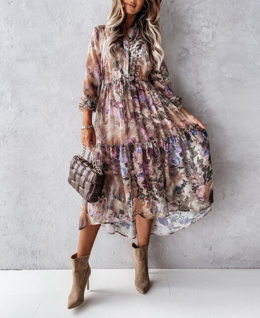 Eva Vintage Maxi Dress