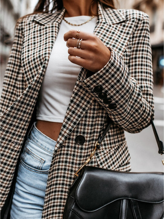 Berta Plaid Blazer
