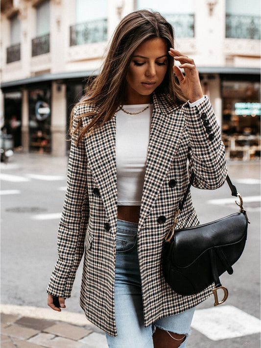 Berta Plaid Blazer