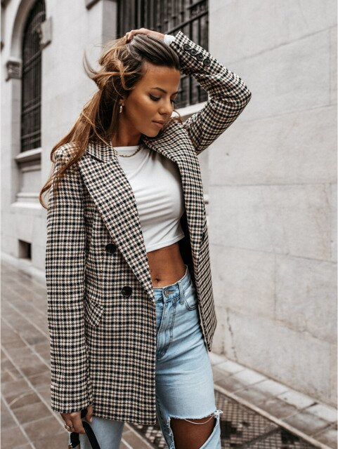 Berta Plaid Blazer
