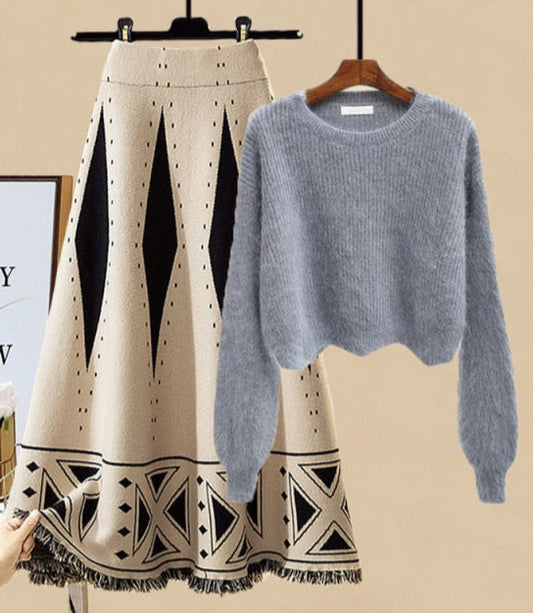 Rommy Warm Knitted  Set