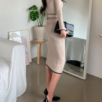 ERICA KNIT BELTED DRESS