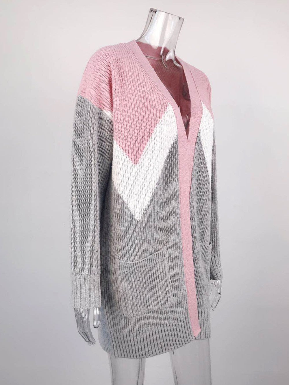 Muriel Geometric Knitted Cardigan