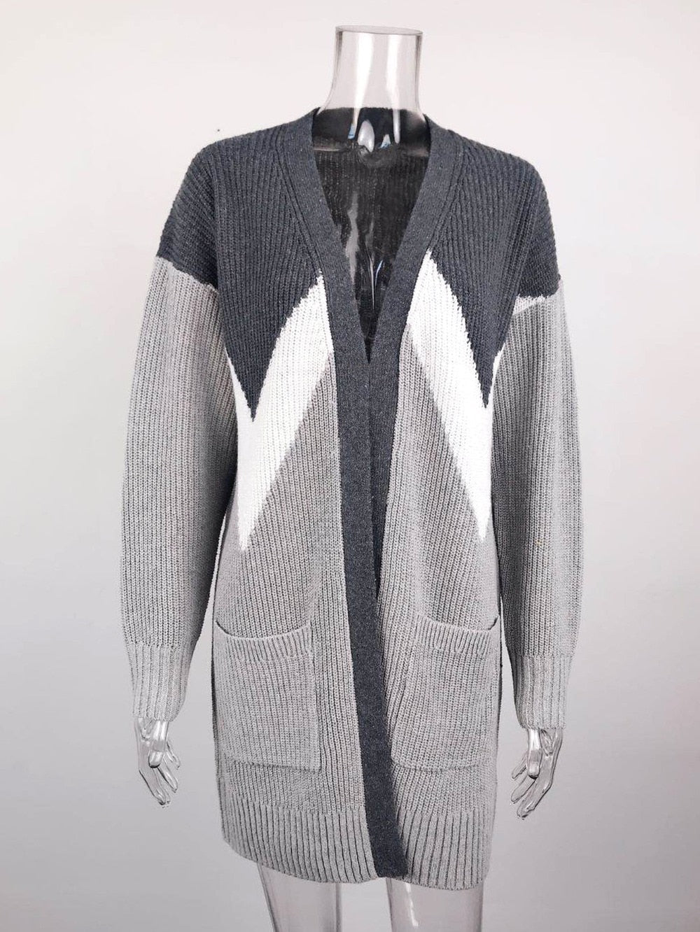 Muriel Geometric Knitted Cardigan
