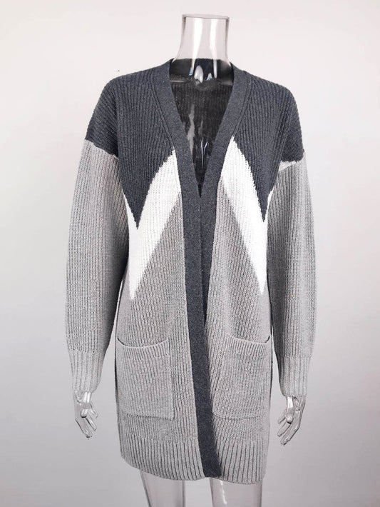 Muriel Geometric Knitted Cardigan