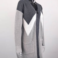 Muriel Geometric Knitted Cardigan