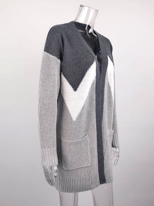 Muriel Geometric Knitted Cardigan