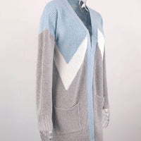 Muriel Geometric Knitted Cardigan