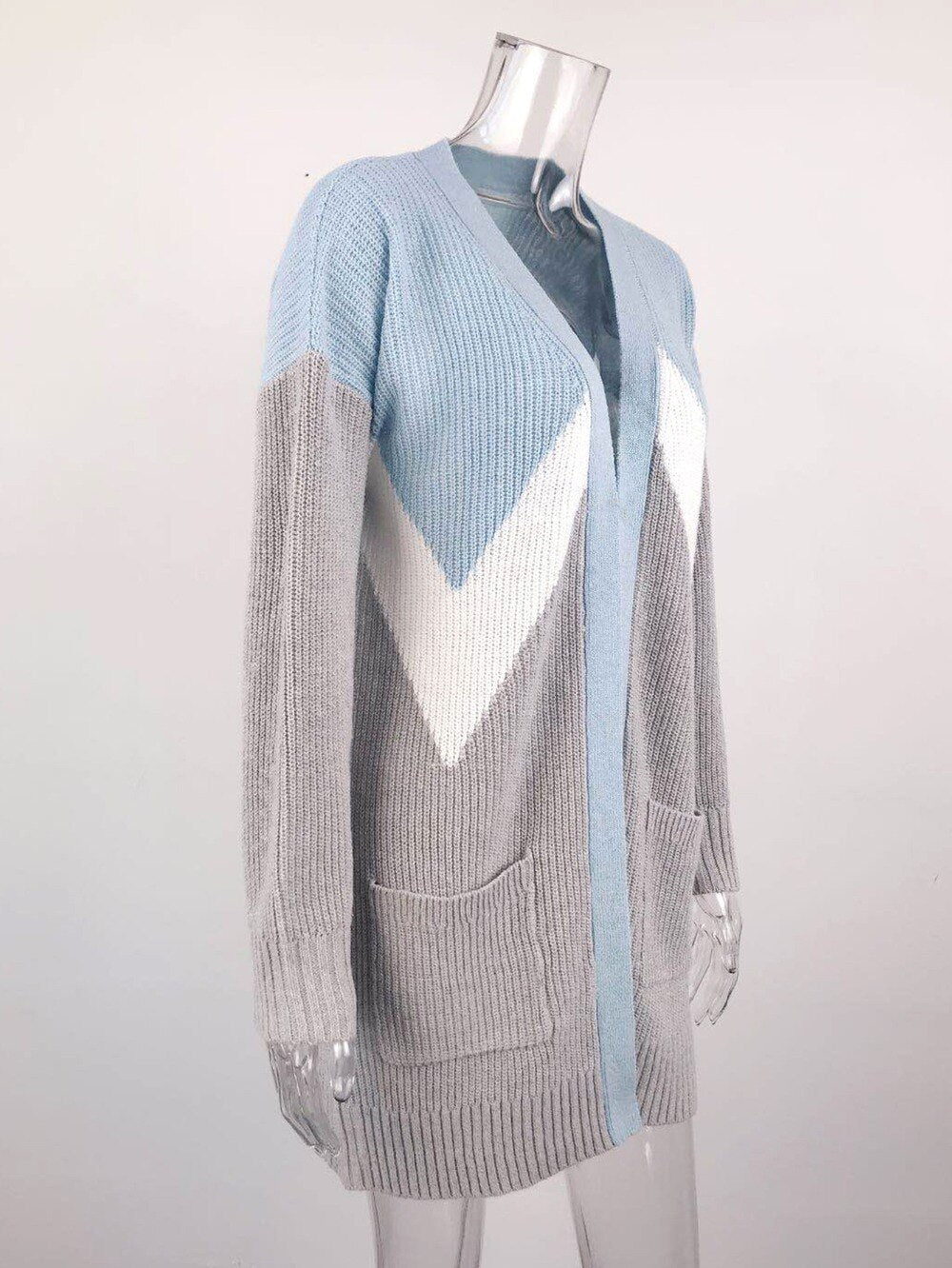 Muriel Geometric Knitted Cardigan
