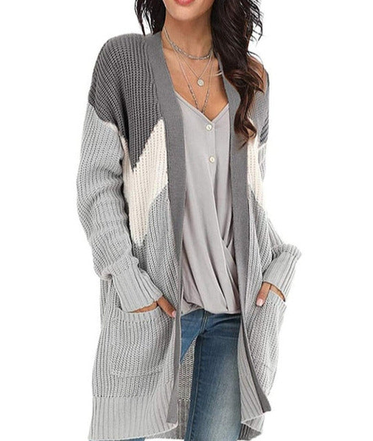 Muriel Geometric Knitted Cardigan