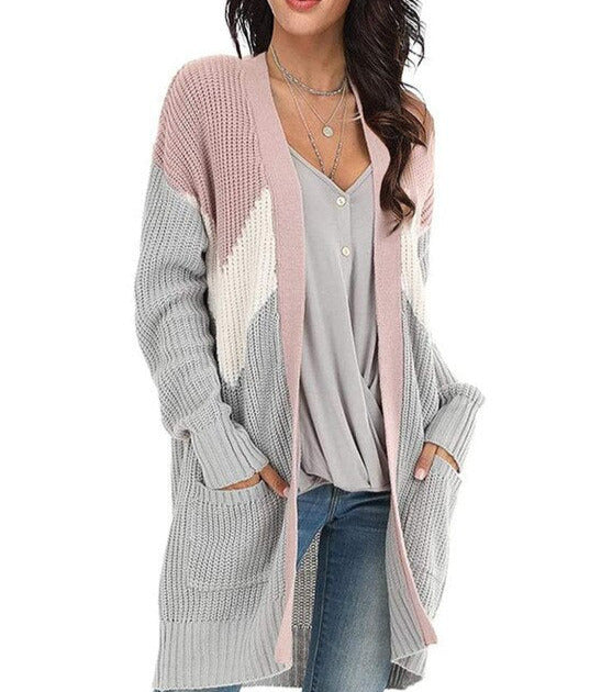 Muriel Geometric Knitted Cardigan