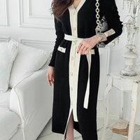 BERNADA KNIT BUTTONED DRESS