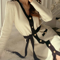 BERNADA KNIT BUTTONED DRESS