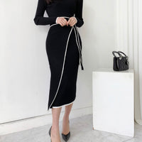 ERICA KNIT BELTED DRESS