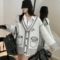 ANDREA GRAPHIC CARDIGAN