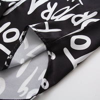 Graffiti letter print Blouse