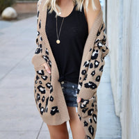 Judy Long Leopard Cardigan
