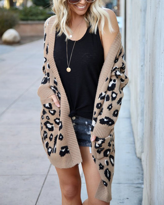 Judy Long Leopard Cardigan