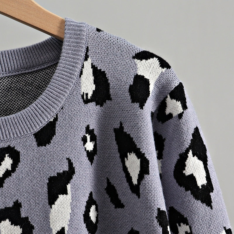 Zena Leopard Knitted Sets&Suit